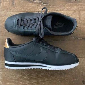 Nike Women’s Cortez Sneaker - Black Leather